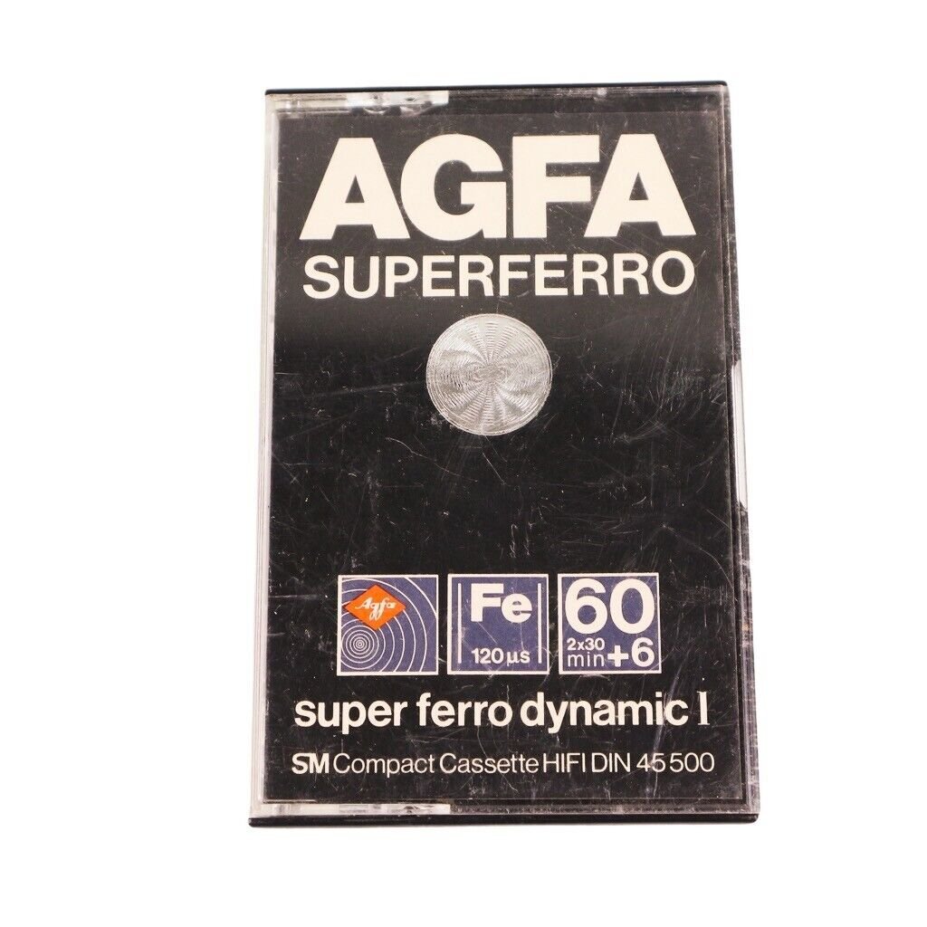 AGFA SUPERFERRO Dynamic Type I 60+6 USED AUDIO CASSETTE - Image 2