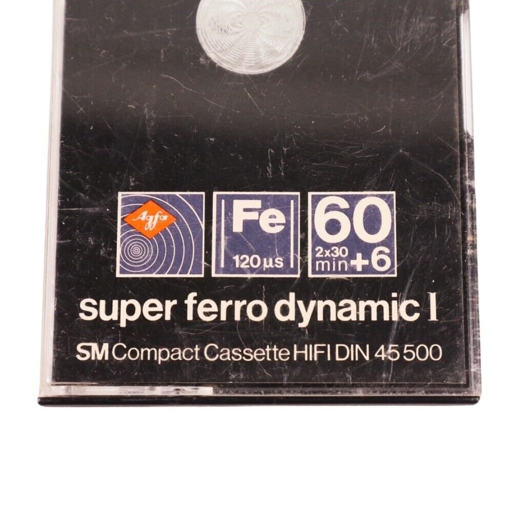 AGFA SUPERFERRO Dynamic Type I 60+6 USED AUDIO CASSETTE - Image 7