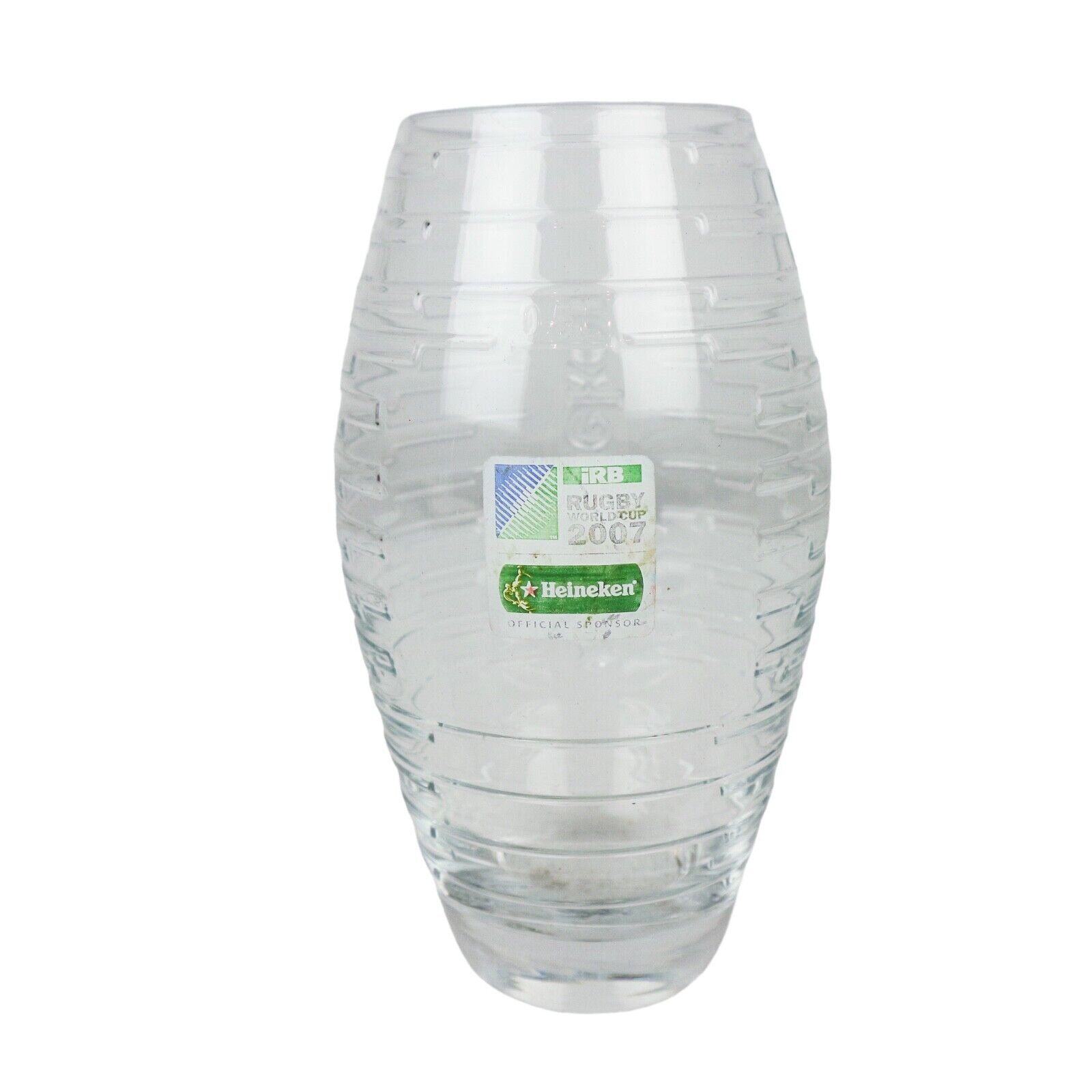 Heineken Beer Glass France 2007 Rugby World Cup IRB Football Shape Novelty