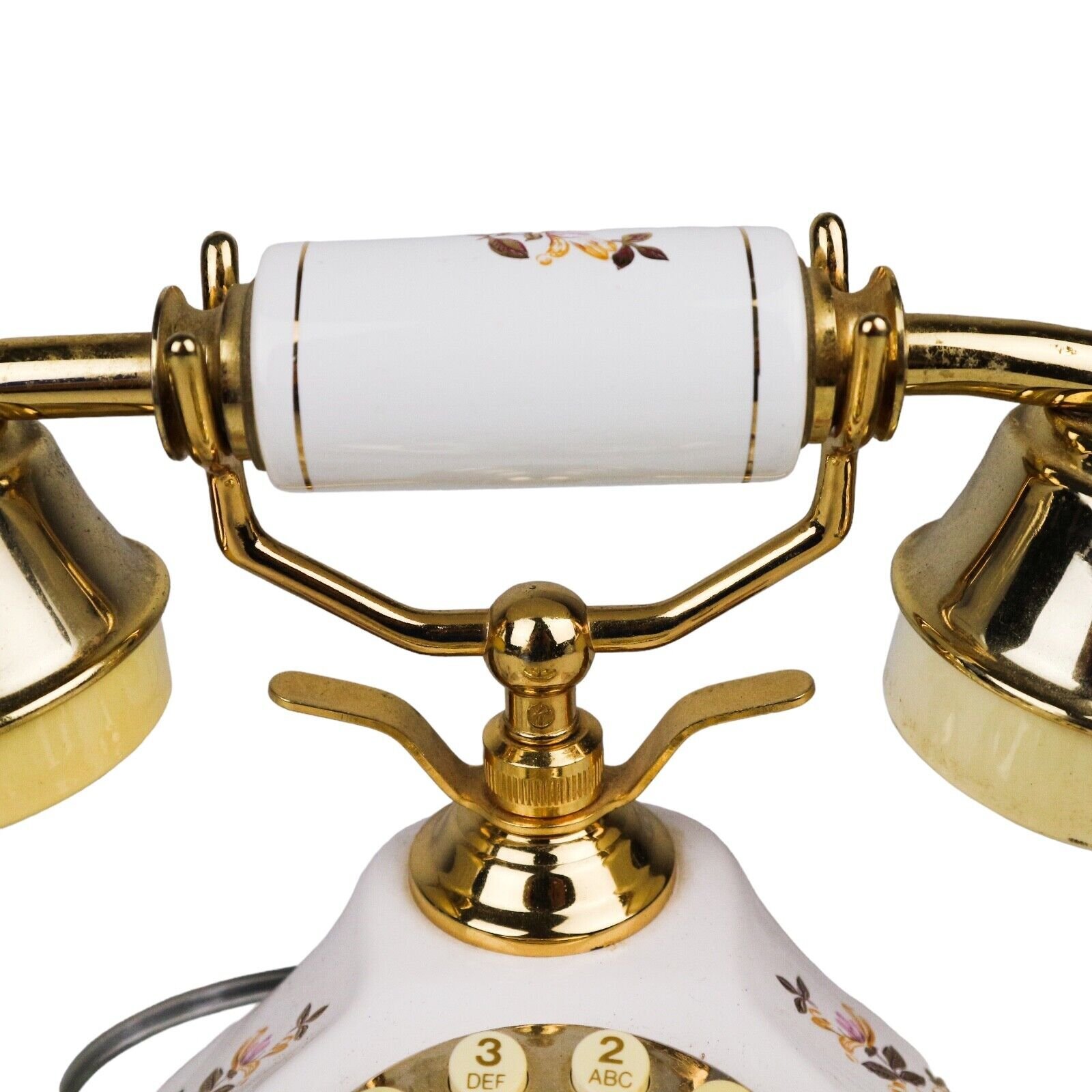 French Style Porcelain Telephone with a Rose Floral Design - Image 4