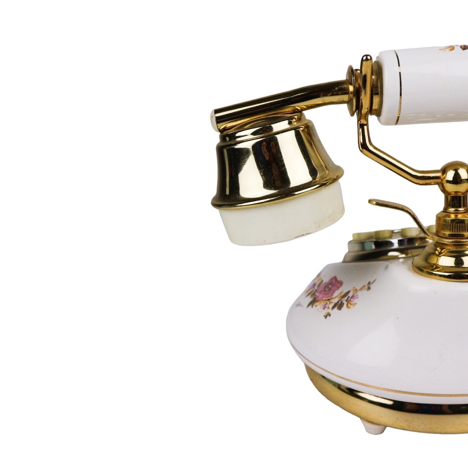 French Style Porcelain Telephone with a Rose Floral Design - Image 7