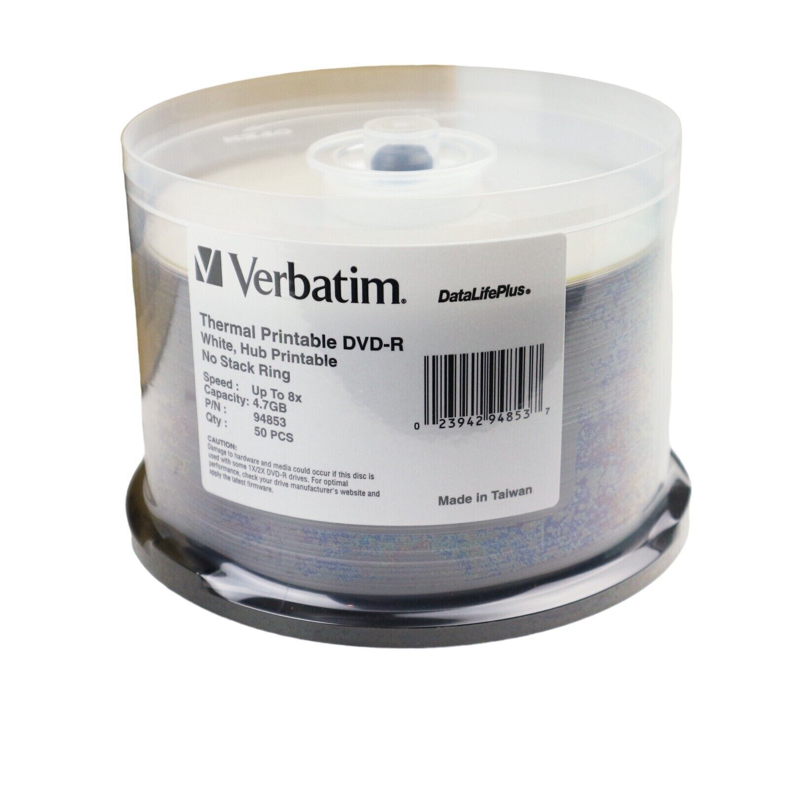 Verbatim 94853 DataLife DVD-R Wide 4.7GB 4x50Pk White Printable - 200 DISCS - Image 3