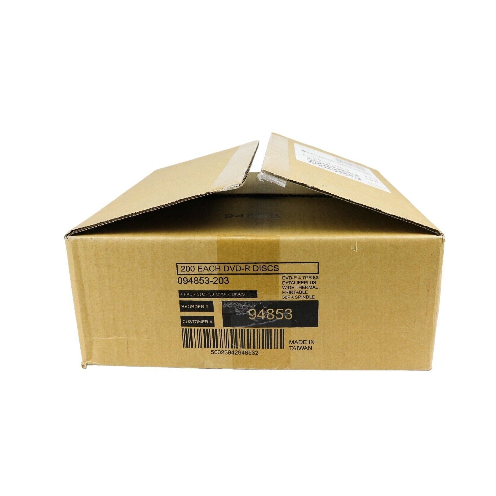 Verbatim 94853 DataLife DVD-R Wide 4.7GB 4x50Pk White Printable - 200 DISCS - Image 4