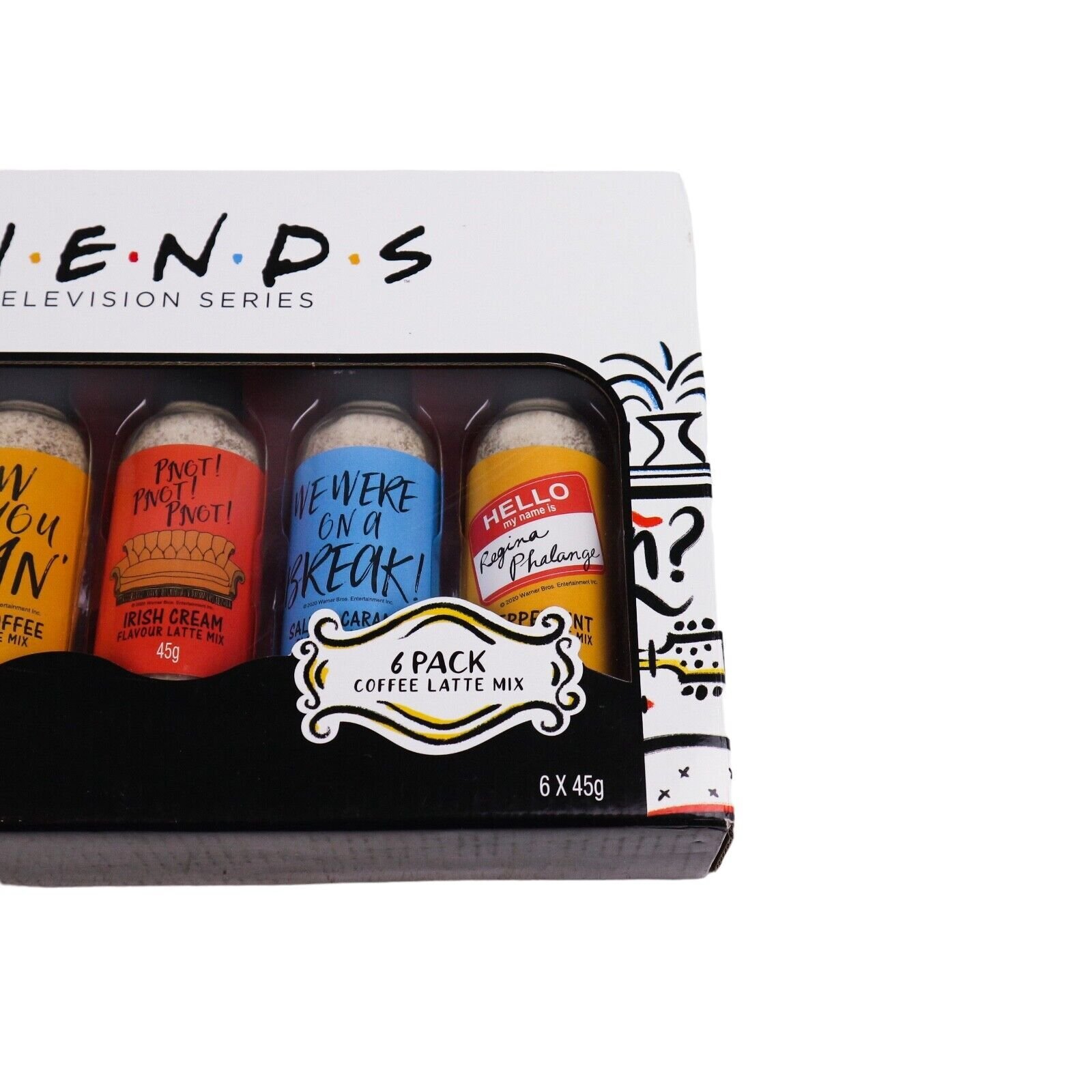 Friends Television Series Coffee Sampler Latte Mix 6pk Bottles Asstd Flavors NIB - Image 4