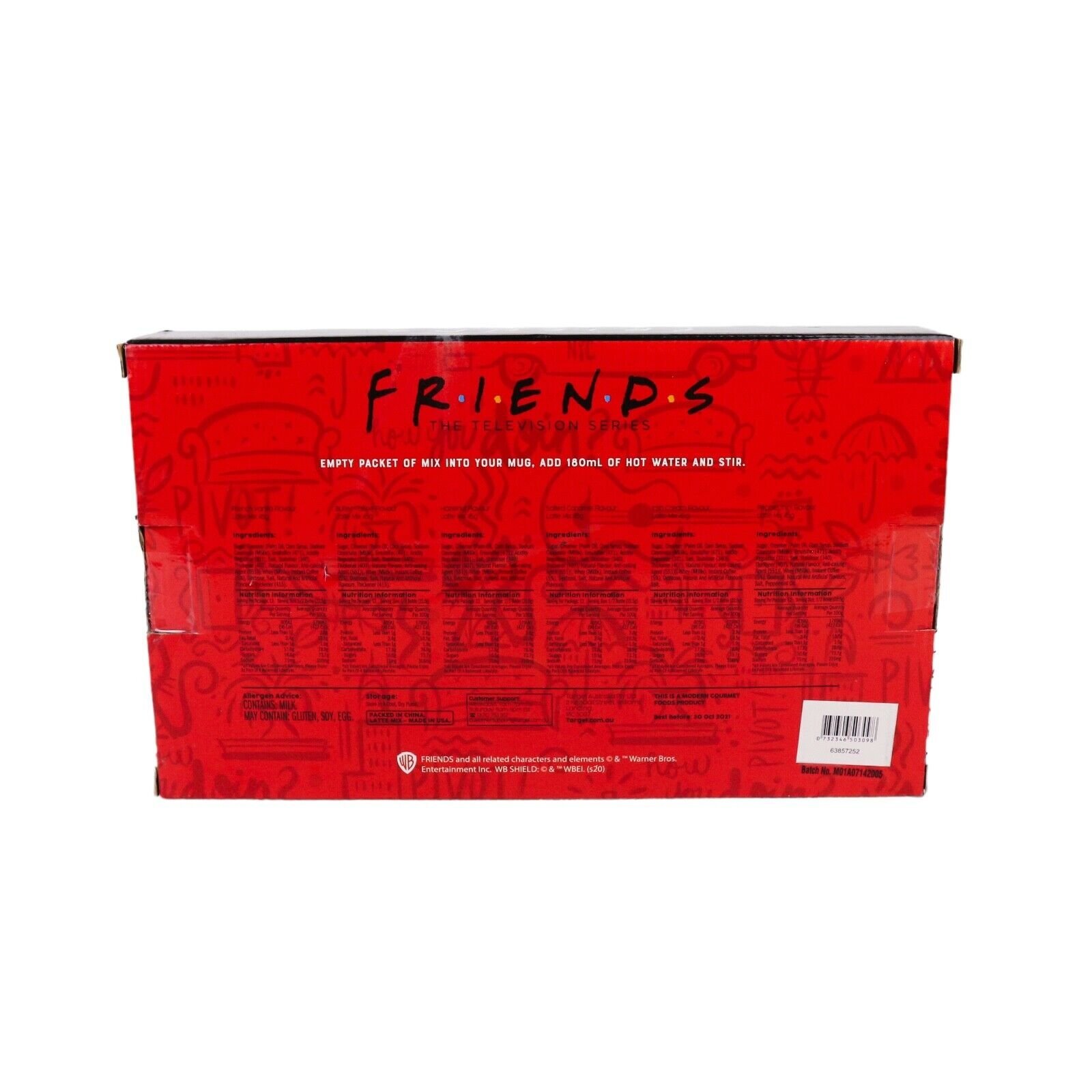 Friends Television Series Coffee Sampler Latte Mix 6pk Bottles Asstd Flavors NIB - Image 5