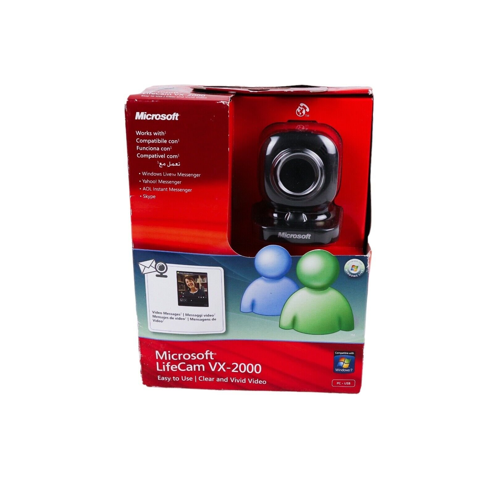 Microsoft Lifecam VX-2000 with microphone - Model 1381 - BOXED