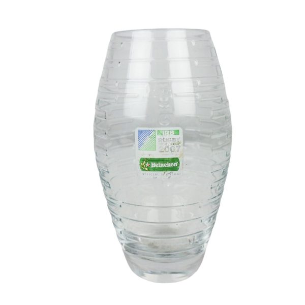 Heineken Rugby World Cup 2007 Football Shape Beer Glass Used - photo 1