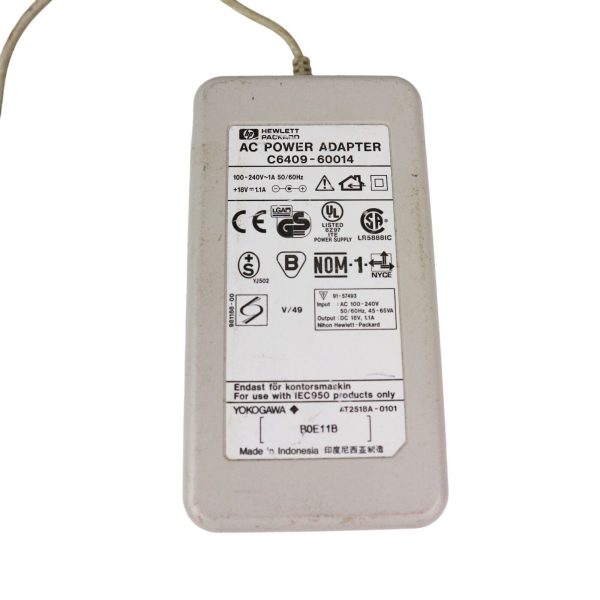 HP AC Power Adapter C6409-60014 18V 1.1A Used - photo 1