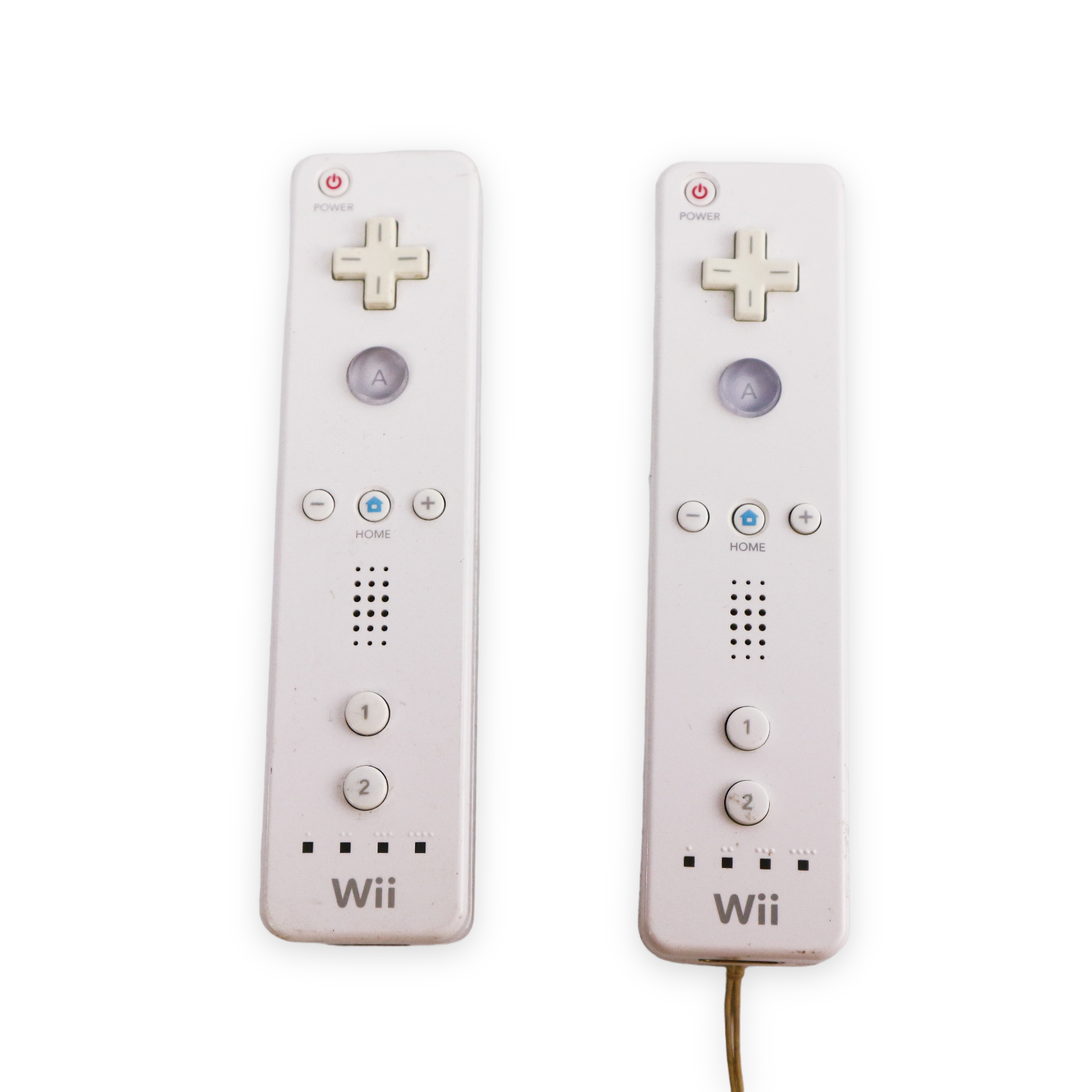 2x Genuine Nintendo Wii U / Wii White Controller Remotes + 1x Wheel - Image 2