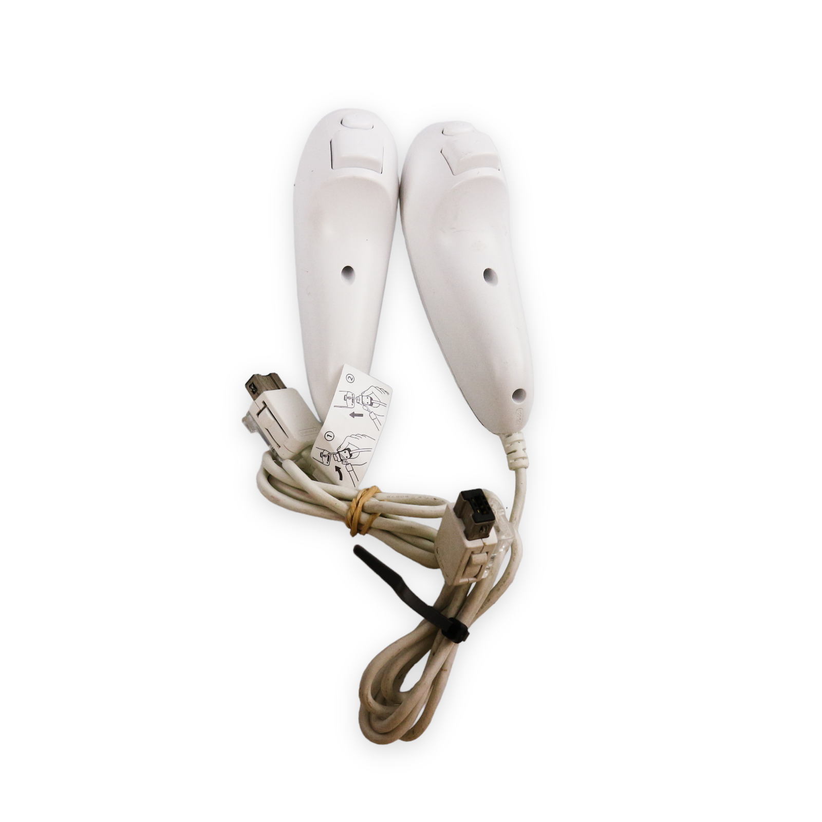 2x Genuine Nintendo Wii U / Wii White Controller Remotes + 1x Wheel - Image 5