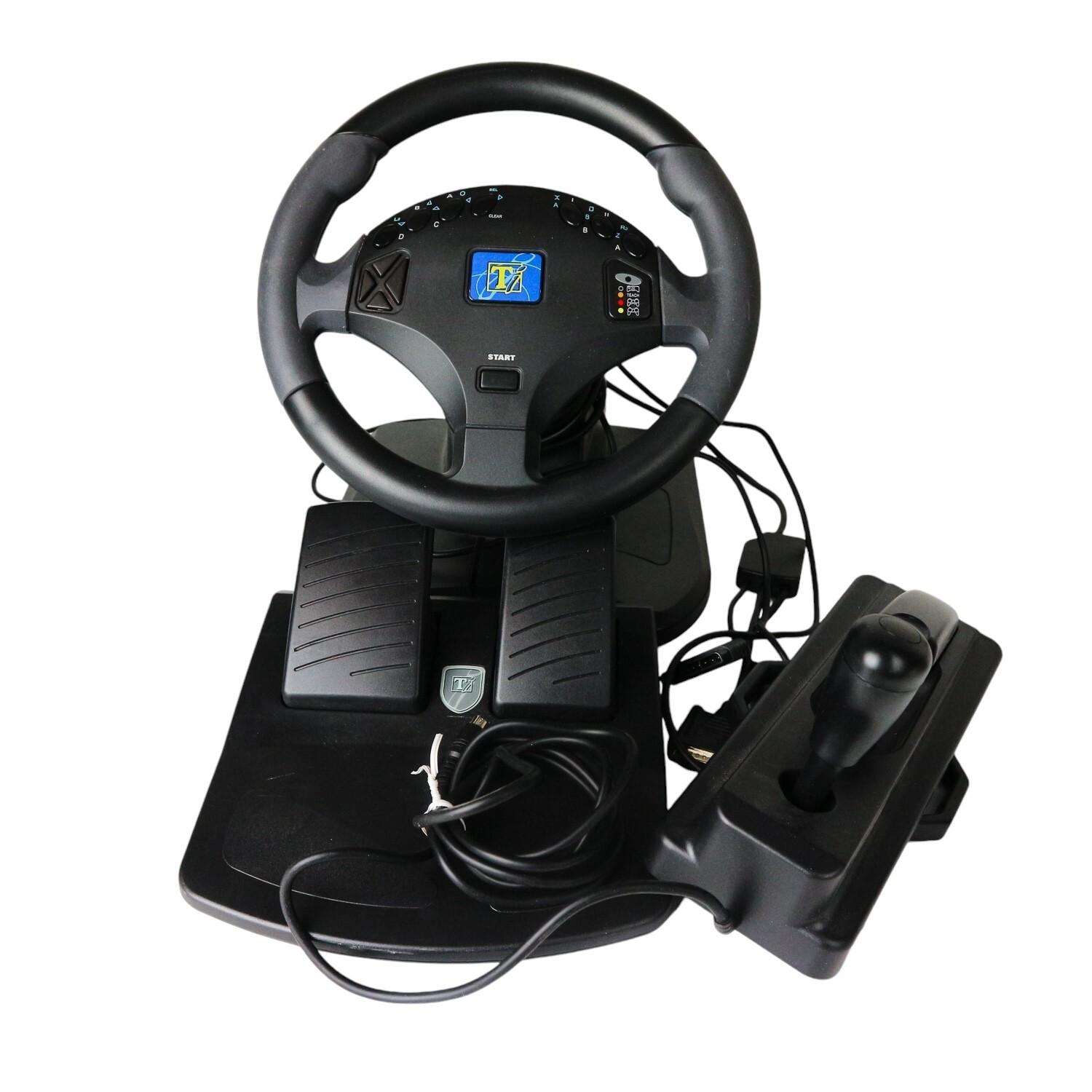 Twin Turbo Racing Wheel + Shifter + hand brake for PSX, PC & Nintendo 64
