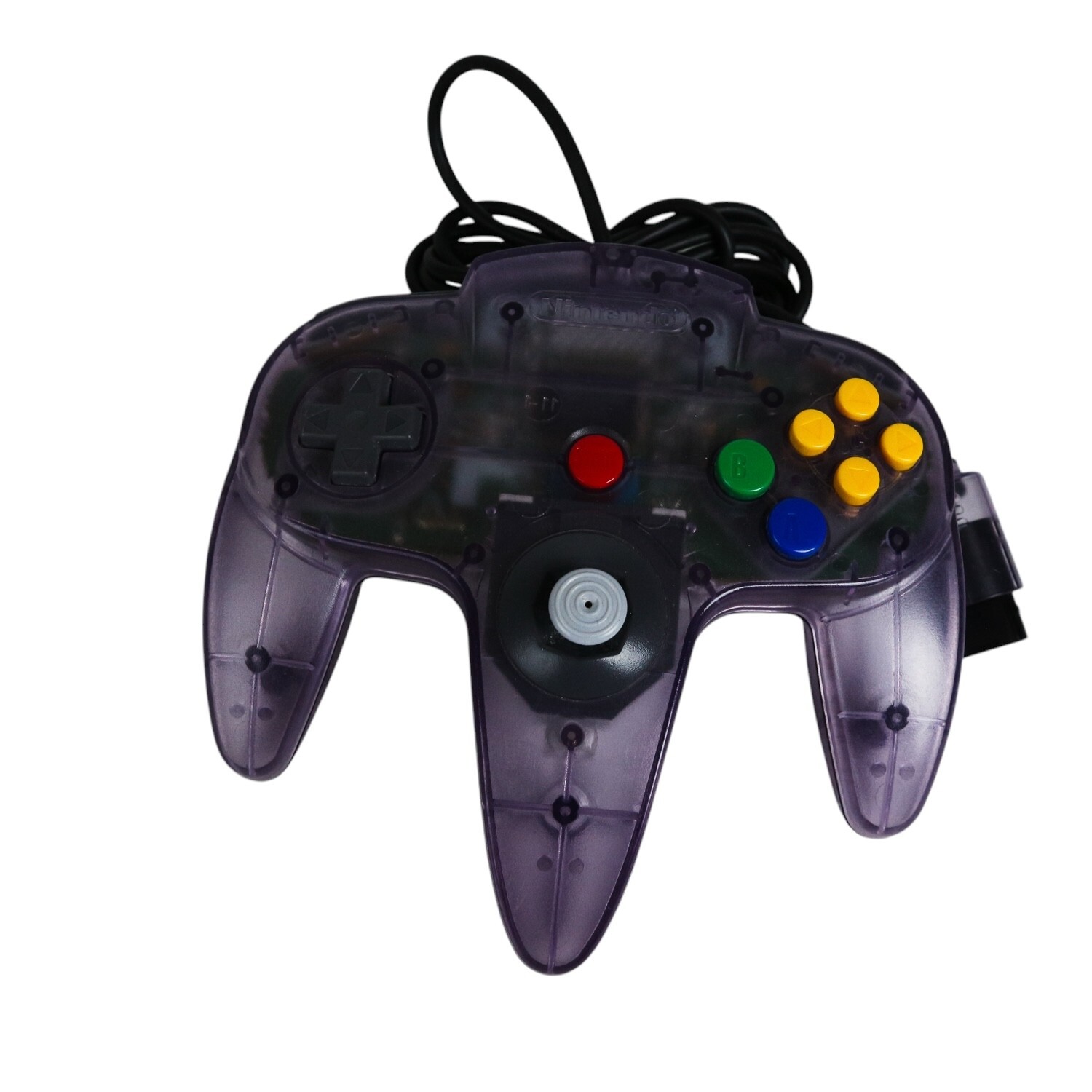 Genuine Clear Atomic Purple Nintendo 64 N64 Controller - tested and working