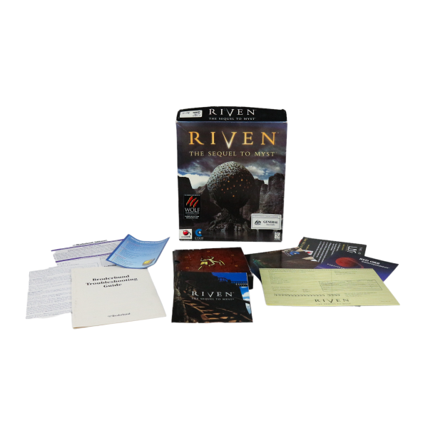 Cyan Riven The Sequel To Myst PC CD-ROM Big Box Used Very Good - photo 1