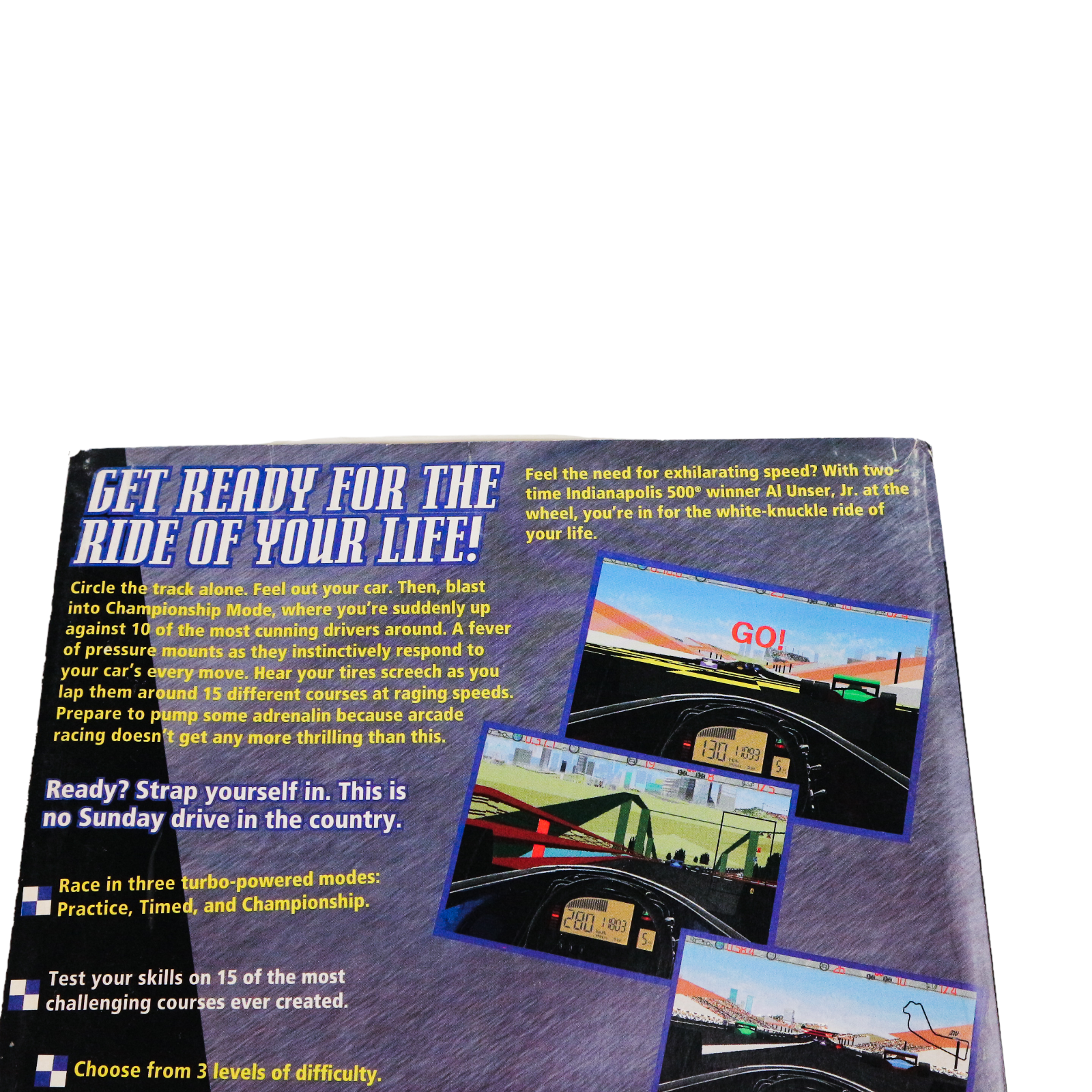 Al Unser, Jr. - Arcade Racing MAC CD-Rom - * EMPTY BOX * + EXTRAS - Image 5