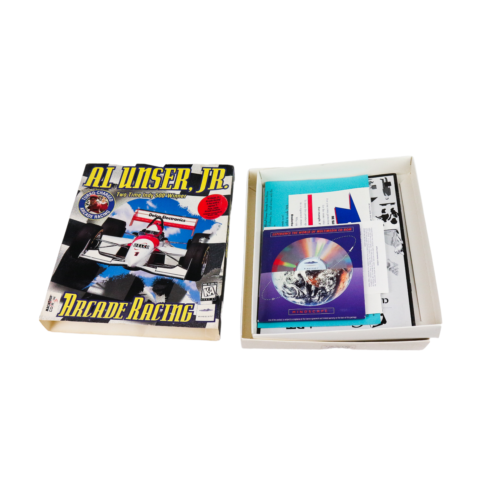 Al Unser, Jr. - Arcade Racing MAC CD-Rom - * EMPTY BOX * + EXTRAS - Image 7