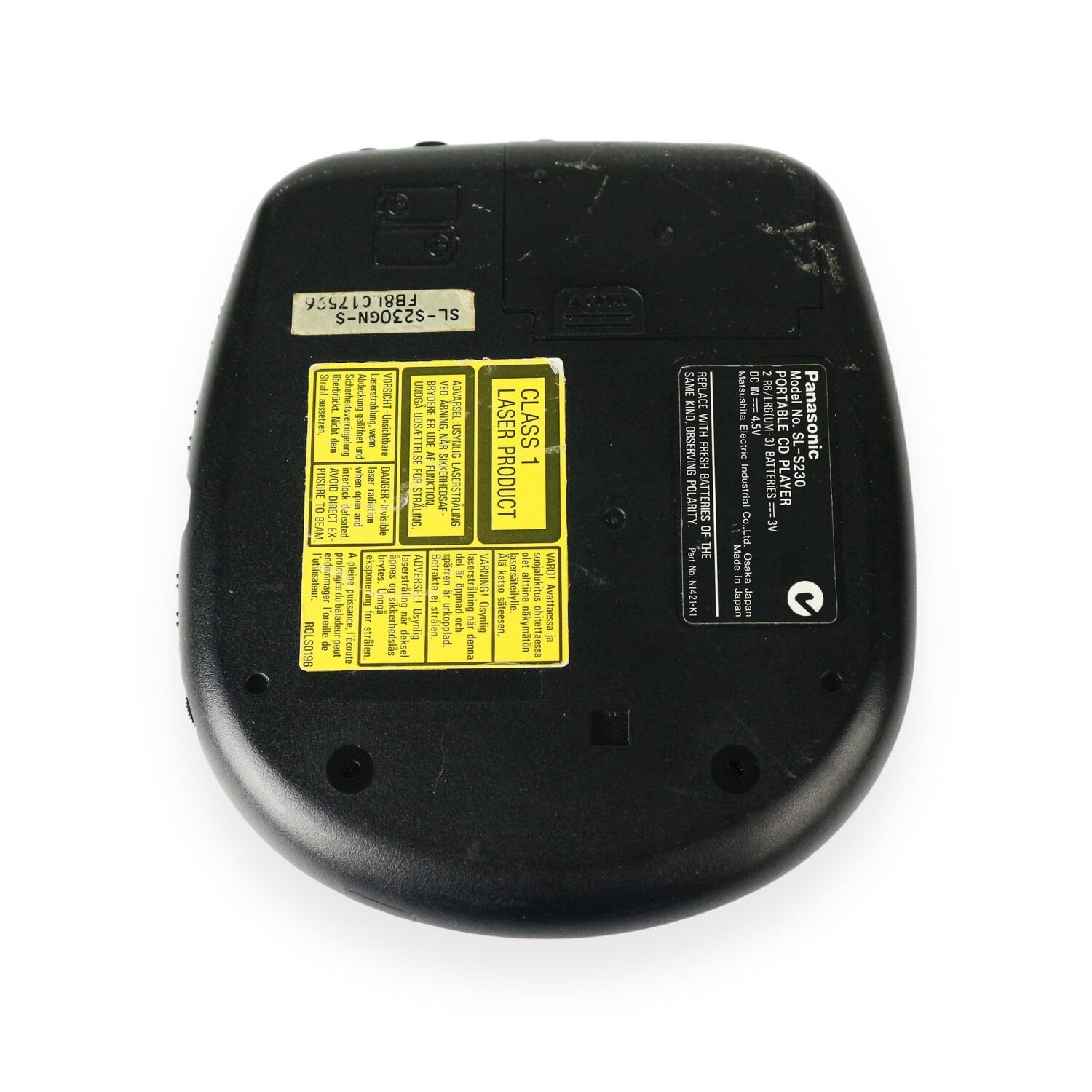 Portable CD Player Model No. SL S230 PANASONIC - NOT WORKING - FAULTY - Image 4