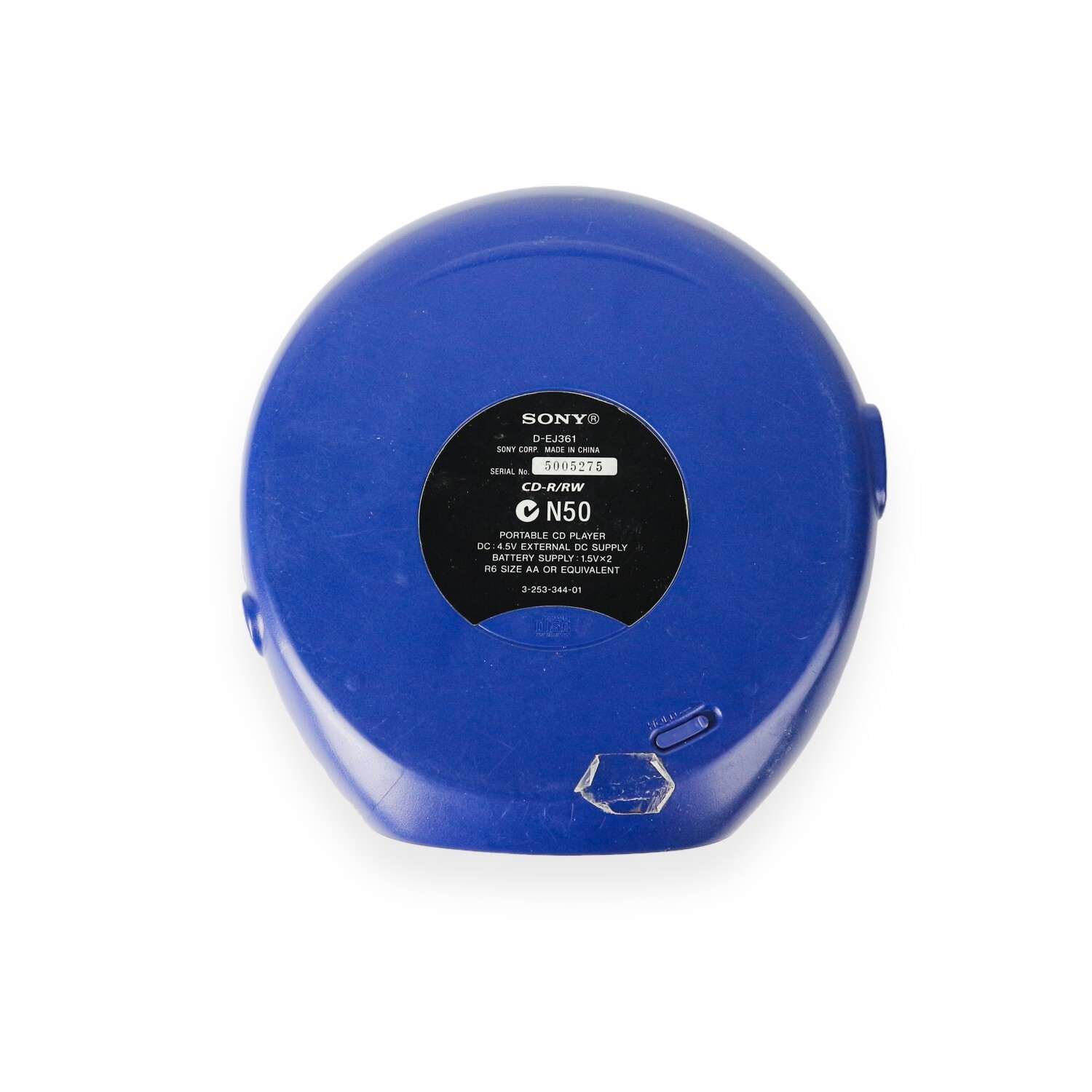 Vintage Sony CD Walkman D-EJ361 Blue - Turns On - Clicking Noise - Sold As IS - Image 5
