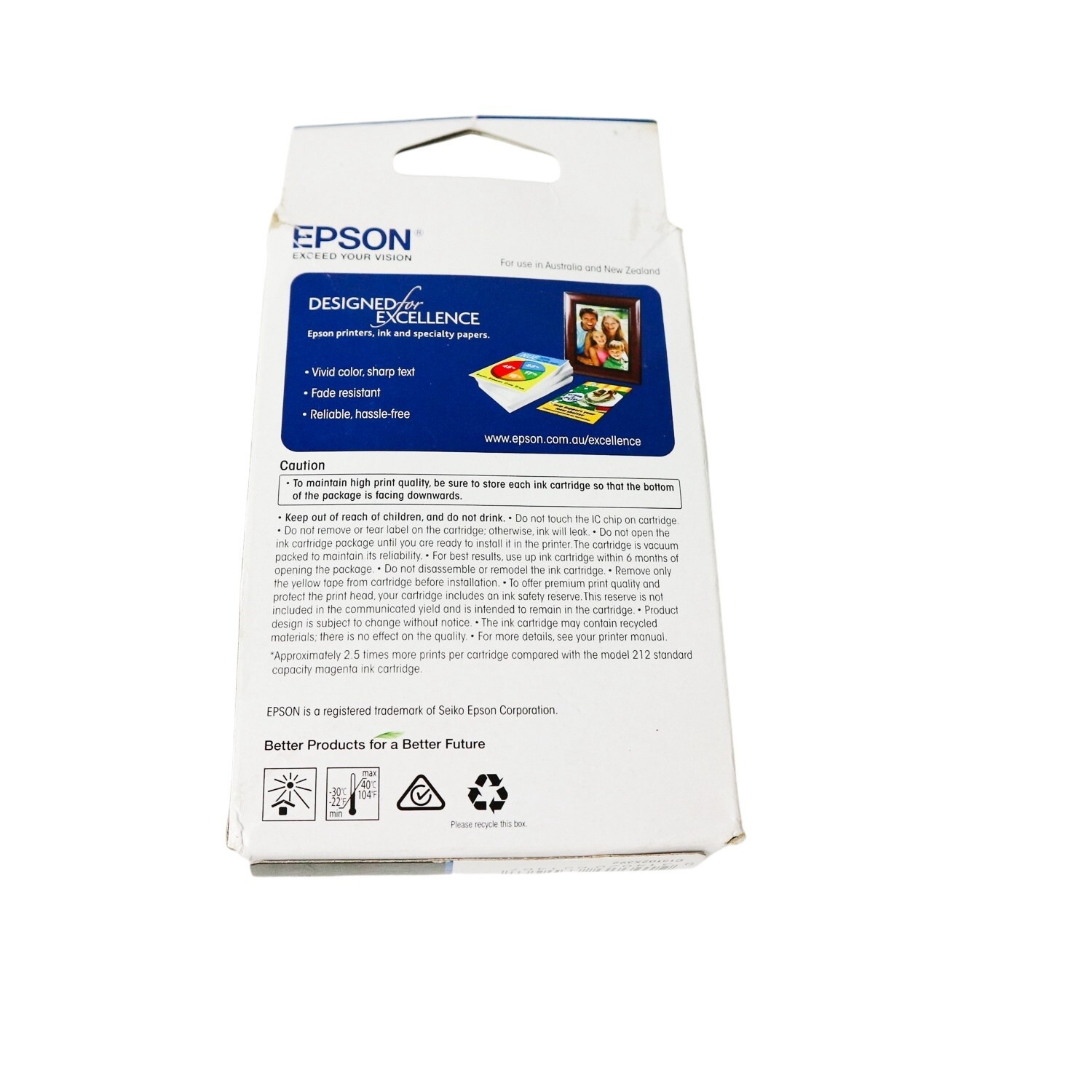 GENUINE Original Epson 212XL Magenta Ink Cartridge Toner - Expired - Image 2