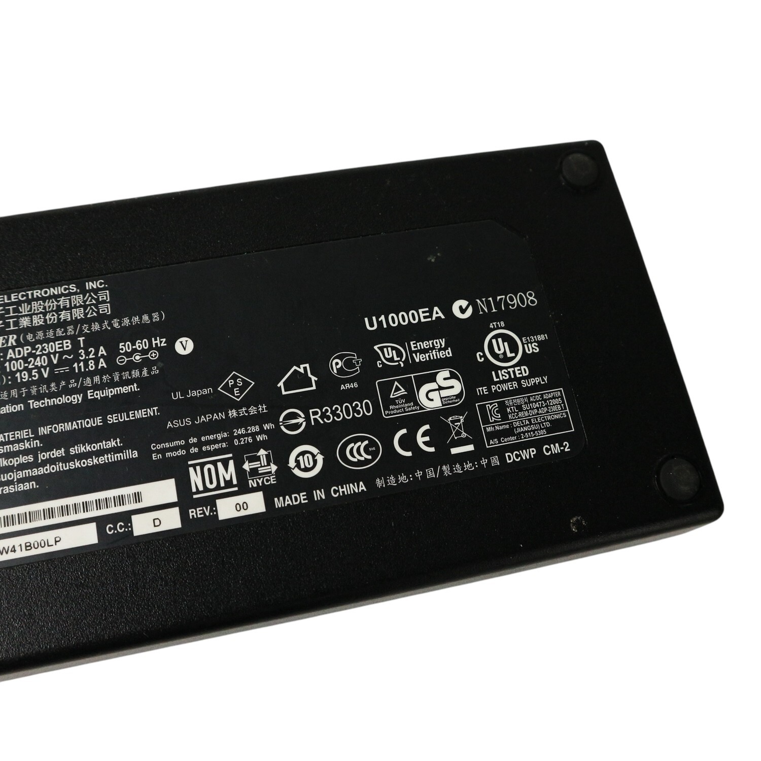 230W AC Power Adapter Charger 19.5V 11.8A ADP-230EB T 5.5mm*2.5mm Delta - Image 4
