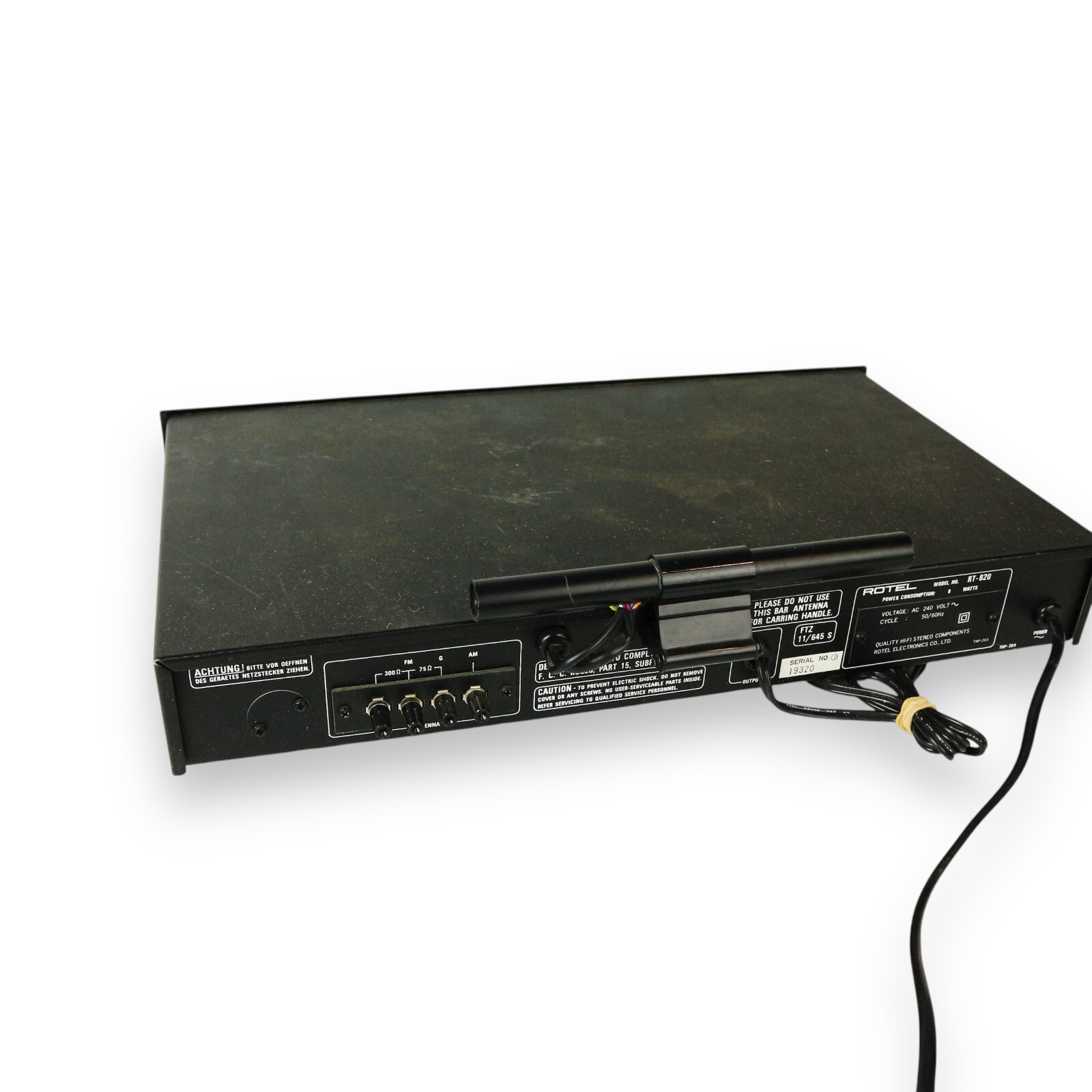 Rotel RT-820L AM/FM Stereo Tuner Component - Vintage Japan - Image 4