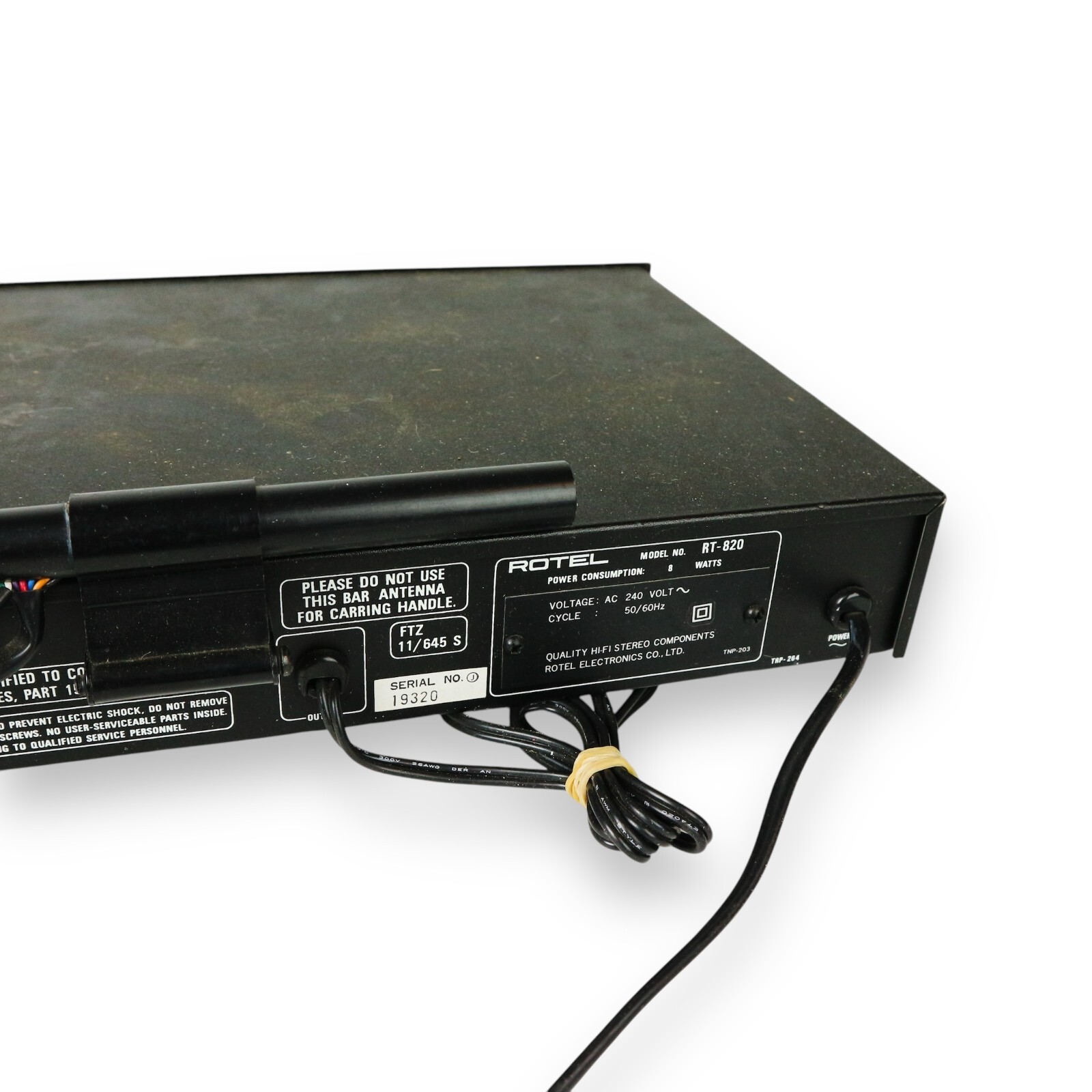 Rotel RT-820L AM/FM Stereo Tuner Component - Vintage Japan - Image 5