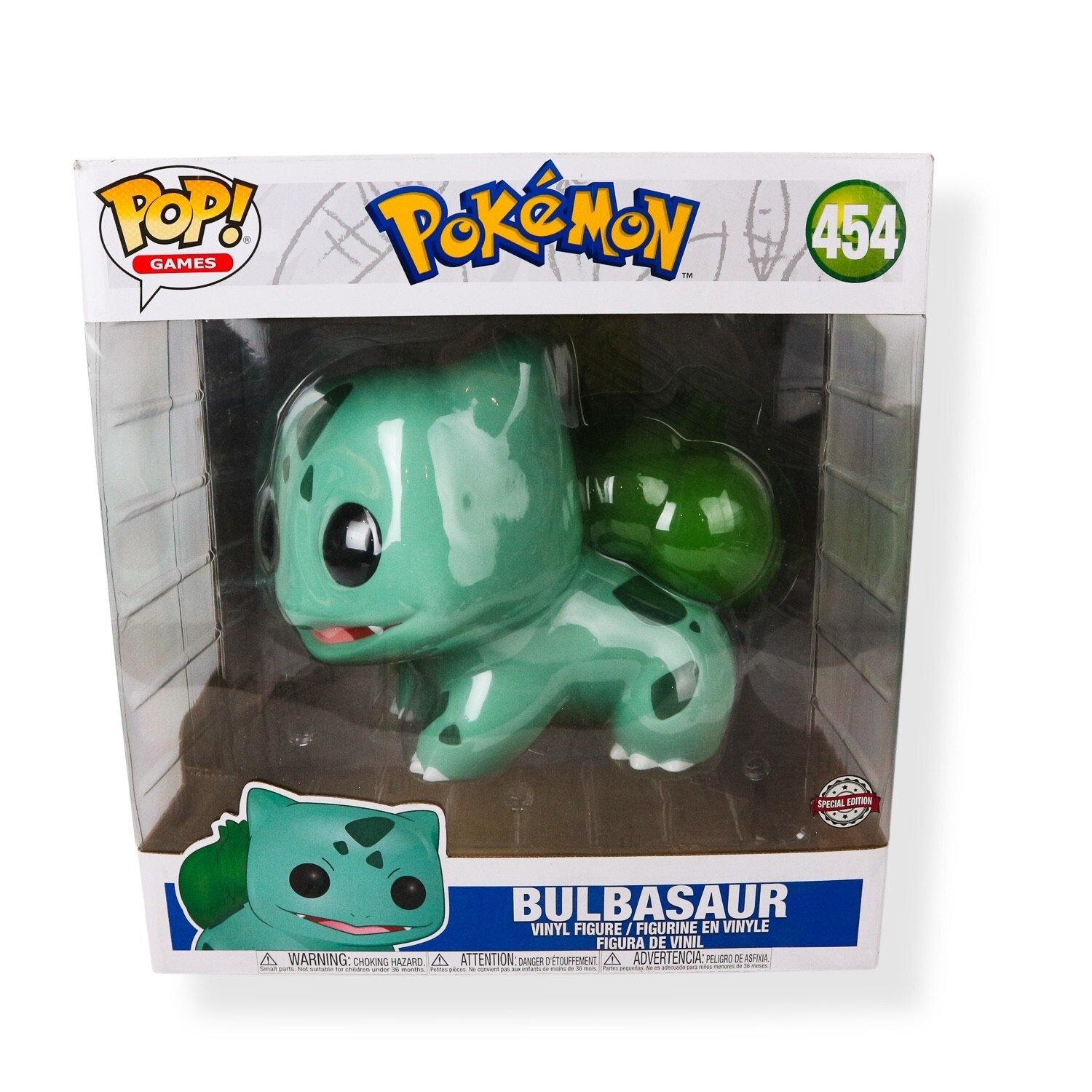 Games Funko Pop - LARGE Bulbasaur 10" Inch - Pokemon - No. 454 - Image 2