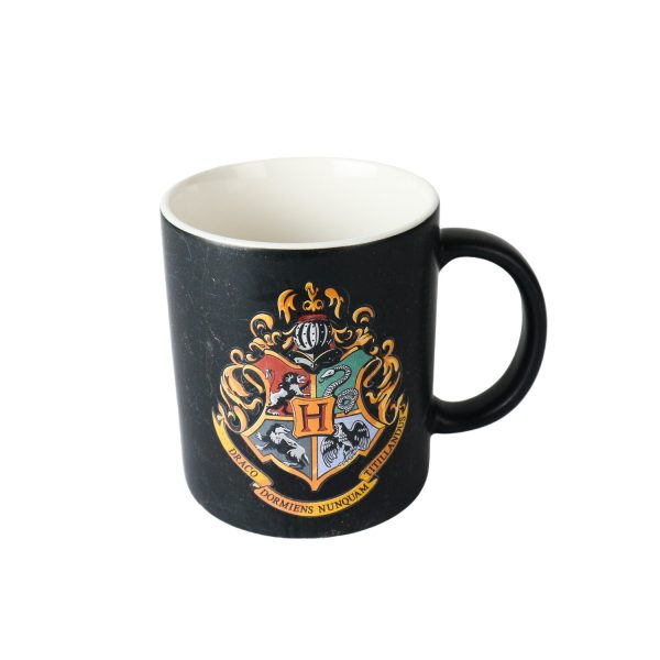 Warner Bros Harry Potter Hogwarts Crest Ceramic Mug Used - photo 1