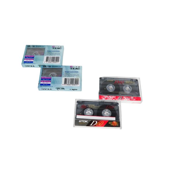 Teac Cdx I 60 & Tdk D60 Type I Blank Audio Cassettes Lot Used - photo 1