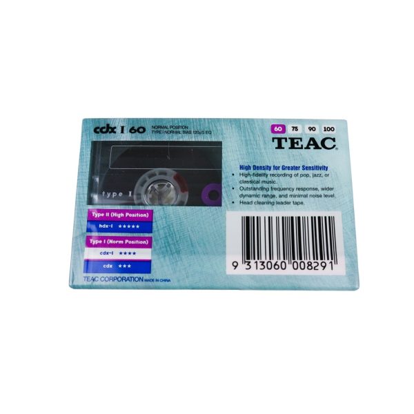 Teac Cdx I 60 & Tdk D60 Type I Blank Audio Cassettes Lot Used - photo 2