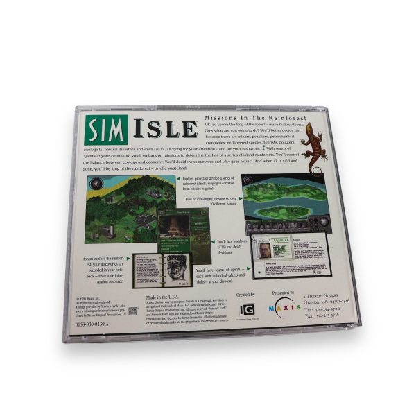 Maxis Sim Isle Missions In The Rainforest PC CD Small Box Good - photo 4