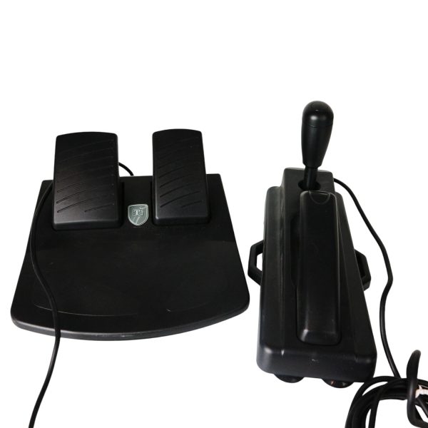 Twin Turbo Racing Wheel Pedals Shifter PSX N64 PC Used - photo 3
