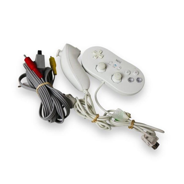 Nintendo Wii RVL-001 PAL Console Bundle Wheel Controllers Used - photo 5