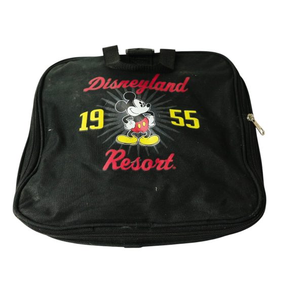 Disney Disneyland Resort Mickey 1955 Black Duffel Bag Used - photo 2