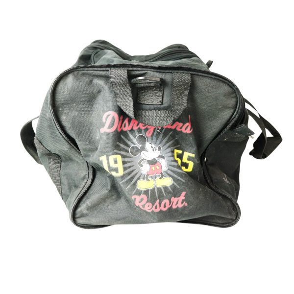 Disney Disneyland Resort Mickey 1955 Black Duffel Bag Used - photo 7