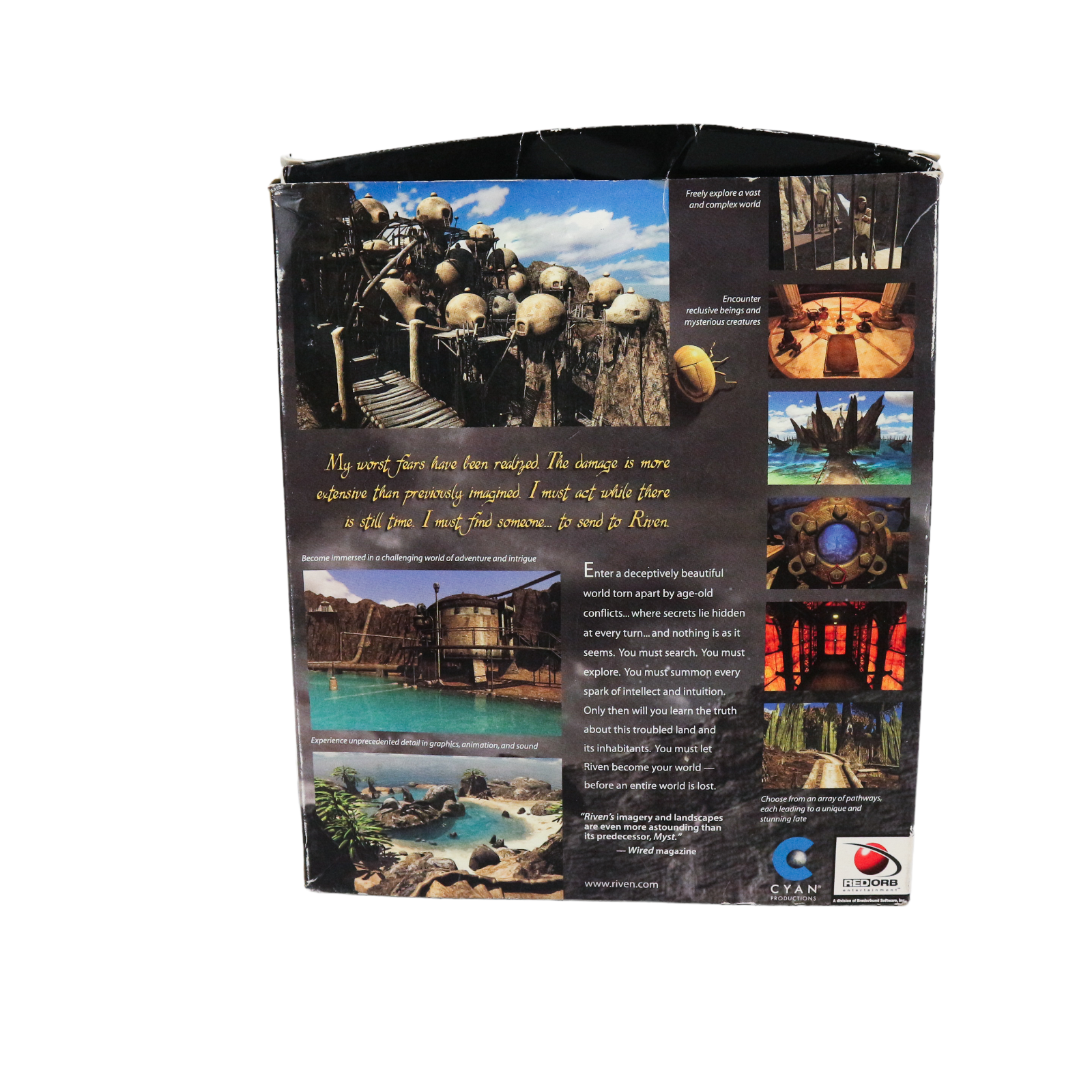 Riven: The Sequel to Myst PC CD Rom Game 1997, Big Box with Manual - Image 5
