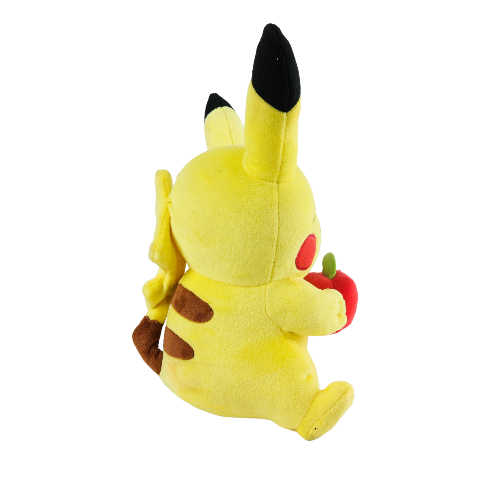 Pokemon PIKACHU Stuffed Plush Doll with Apple Laughing TOMY 2015 - 25cm - 10inch - Image 5