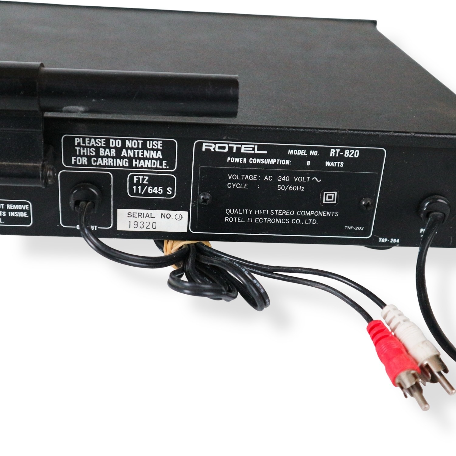 Rotel RT-820 AM / FM Stereo Tuner TESTED - Image 7