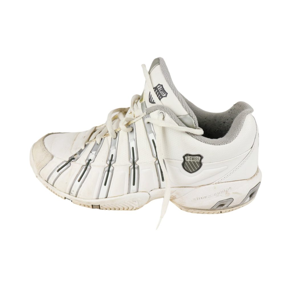 K-Swiss Aostat 2 HB White/Silver Women's Shoe US 9.5 UK 7.5 EUR 41.5