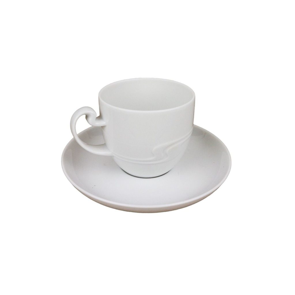 Rosenthal Studio Linie ASYMMETRIA WHITE Cup & Saucer Set - EXCELLENT
