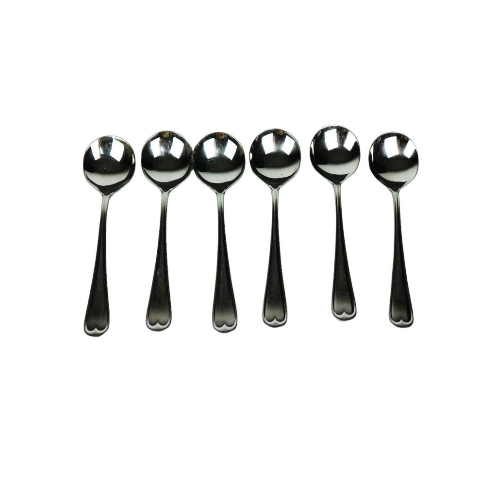 Oneida Stainless Steel Oval Soup Spoon(s) x 6