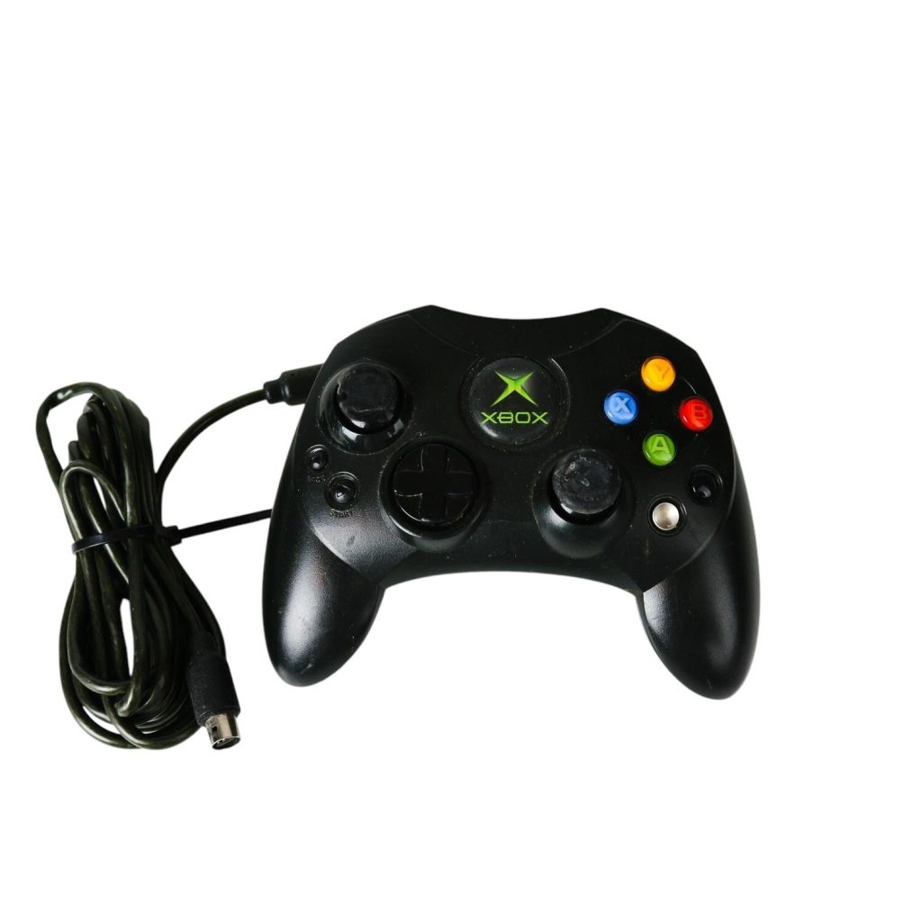 XBOX Controller S Genuine Microsoft X08-69873 Black Wired - Needs 1 Knob/ TESTED