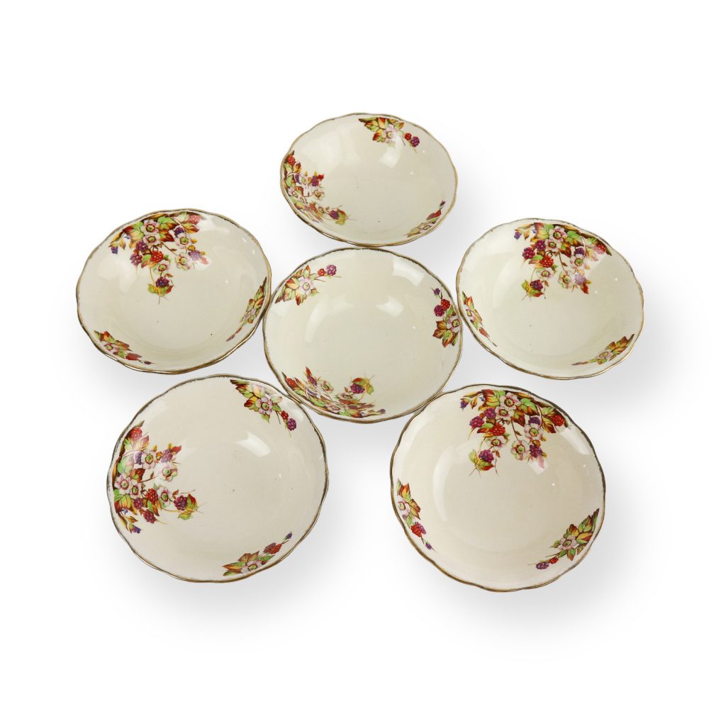 6x Grindley Creampetal Autumn England. Plates. 1936-1954. ( 17cm )